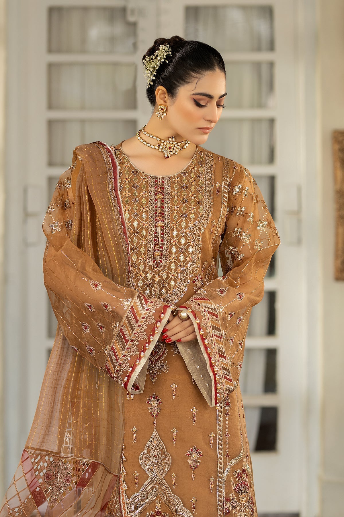 Raeesa Premium | Dehleez Formals | DL-1025 Tarz -E- Zameen - Official Raeesa Premium stockist in UK - Sakeena London