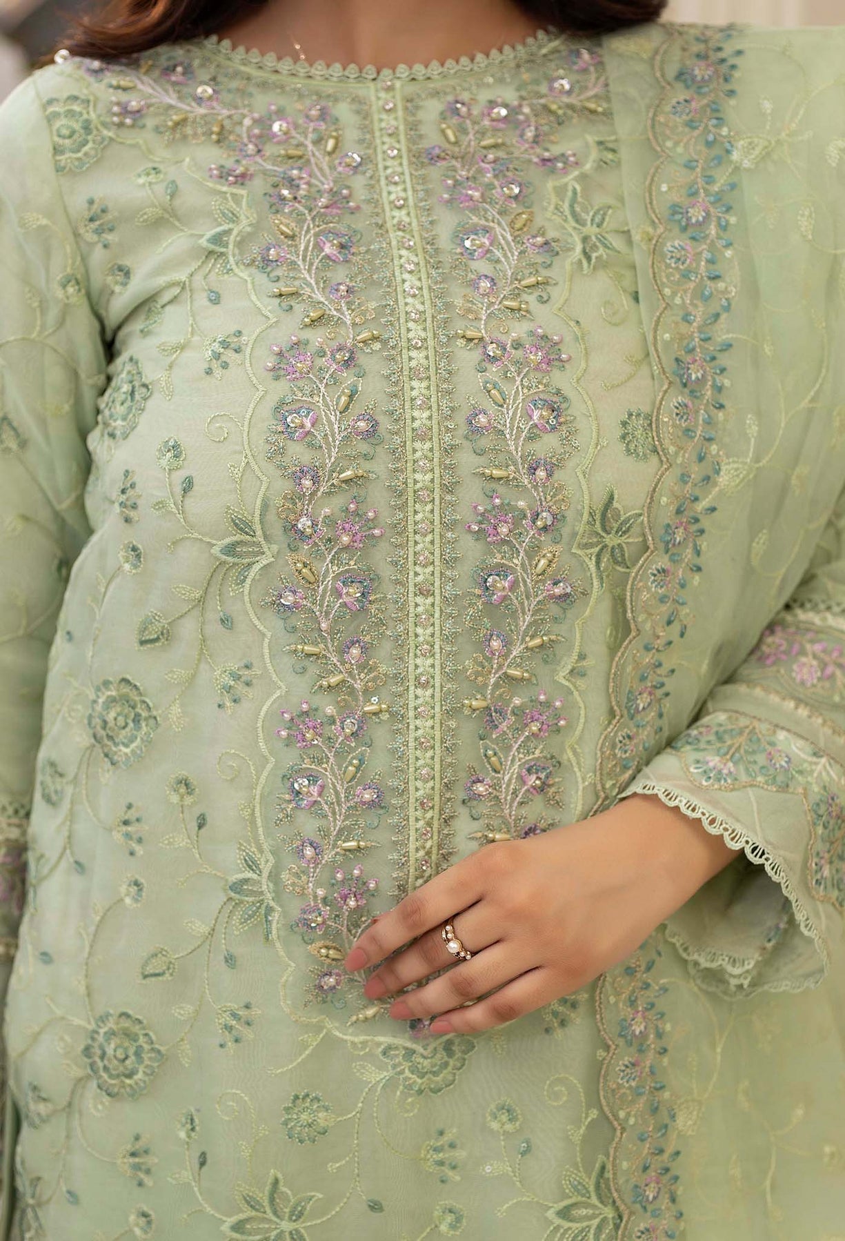 Adans Libas | Tissue De Luxe | DELUXE 444418 - Official Adans Libas stockist in UK - Sakeena London