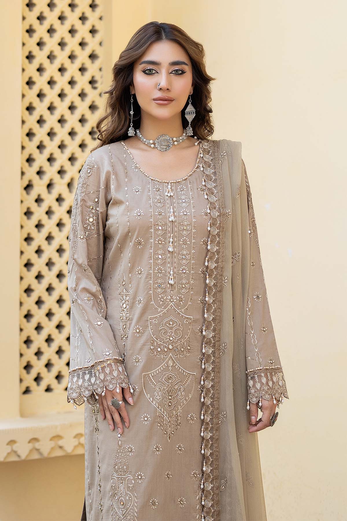 Raeesa Premium | Pankh Luxury Lawn | P -02 - Official Raeesa Premium stockist in UK - Sakeena London