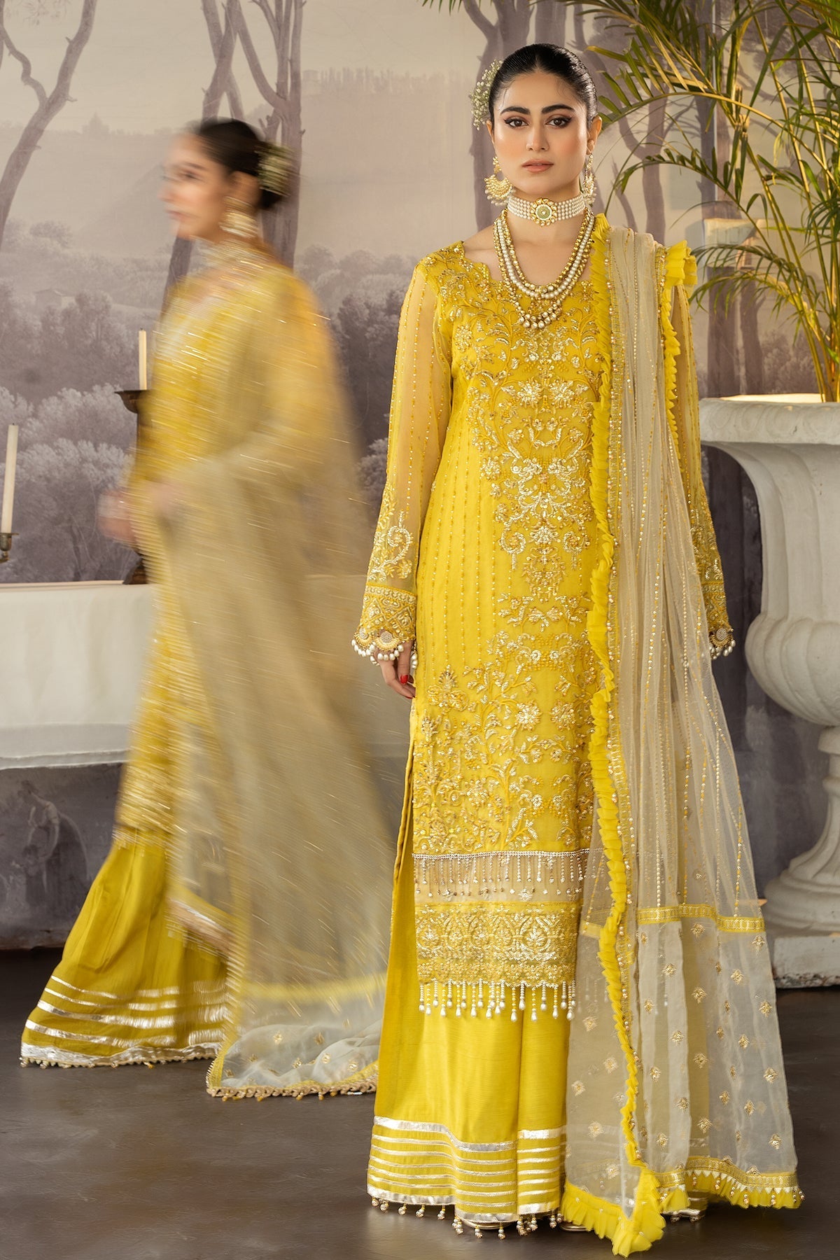 Raeesa Premium | Dehleez Formals | DL-1026 Mehfil-E-Aab - Official Raeesa Premium stockist in UK - Sakeena London