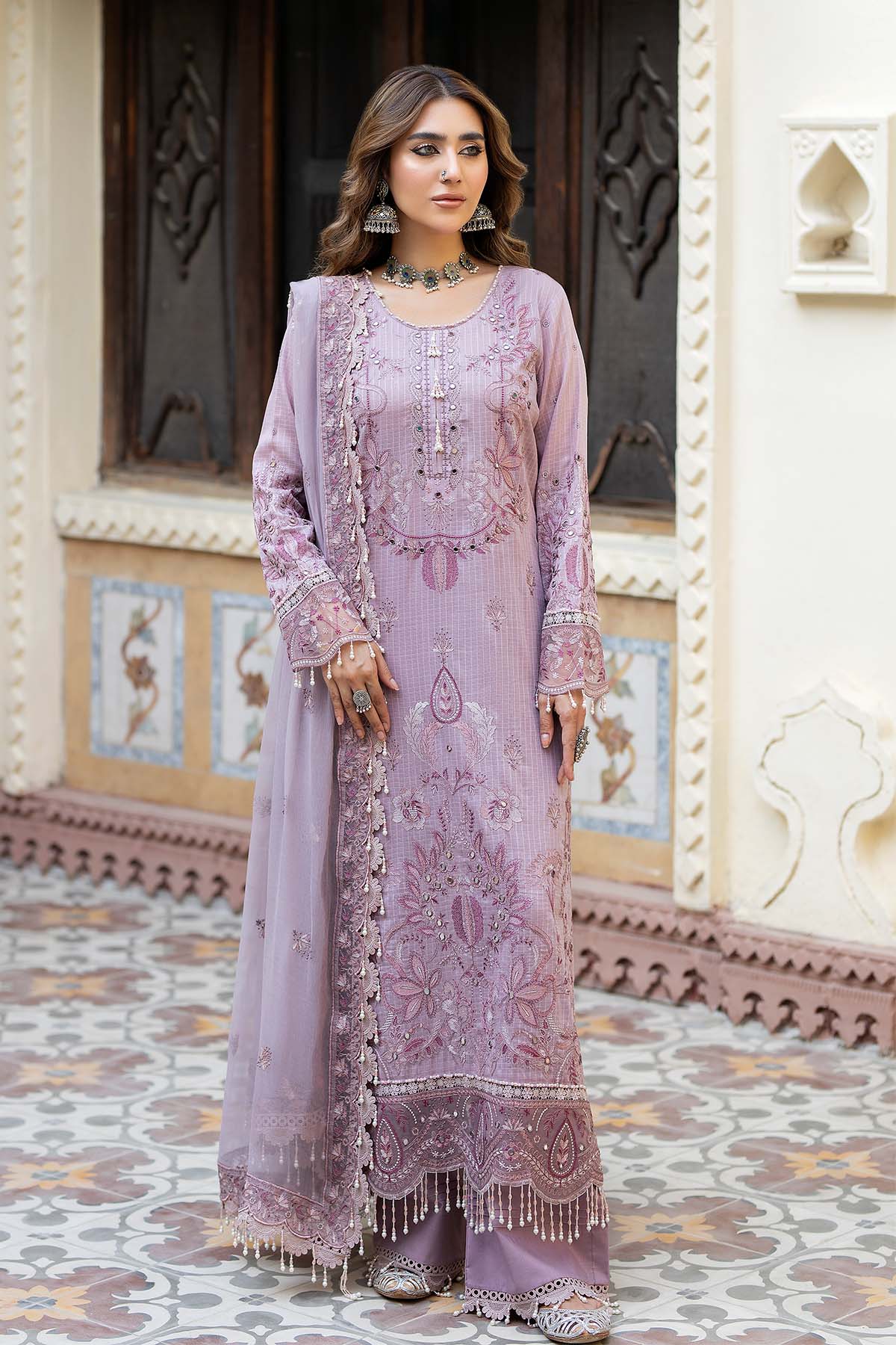 Raeesa Premium | Pankh Luxury Lawn | P -07 - Official Raeesa Premium stockist in UK - Sakeena London