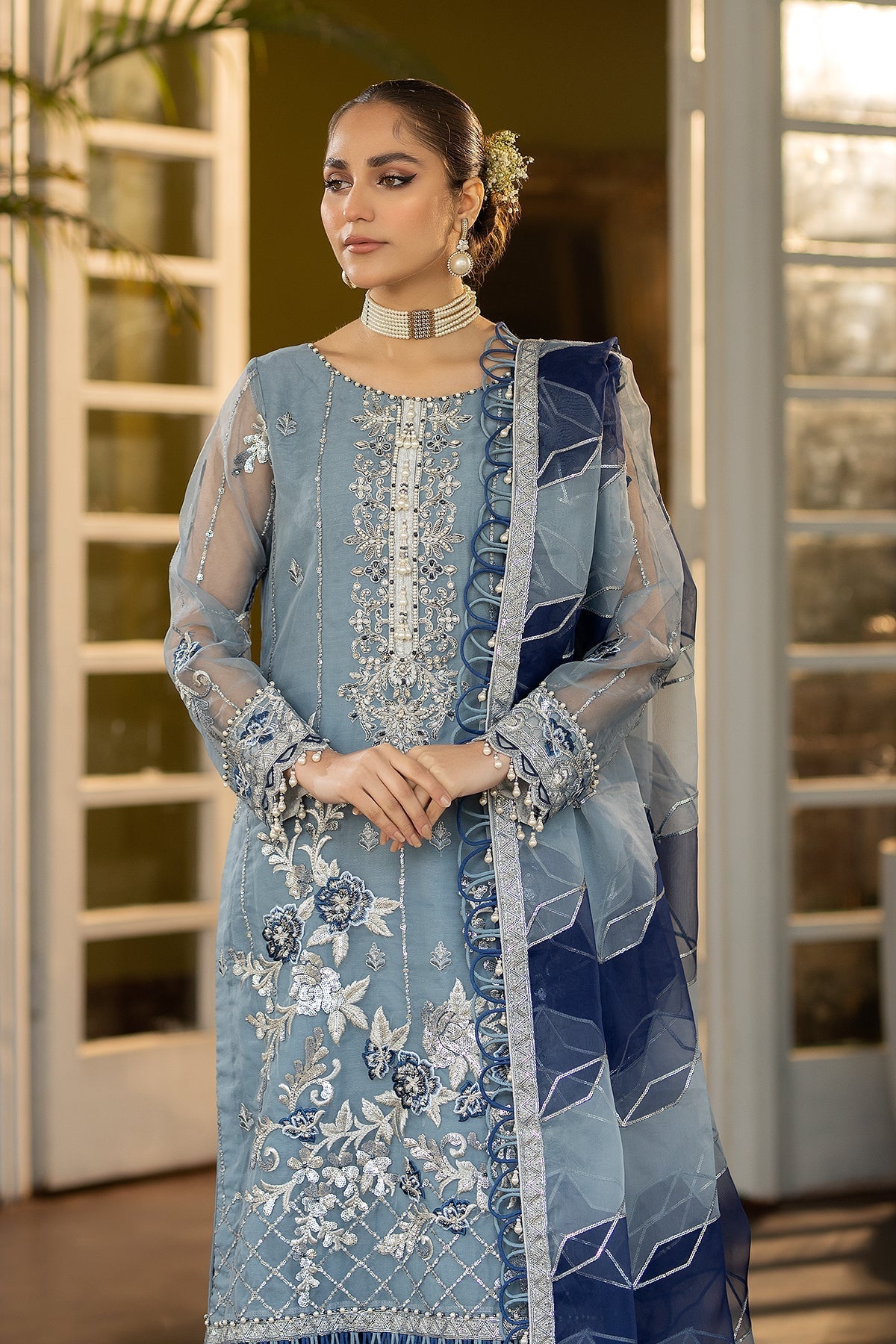 Raeesa Premium | Dehleez Formals | DL-1028 Khayali - Official Raeesa Premium stockist in UK - Sakeena London
