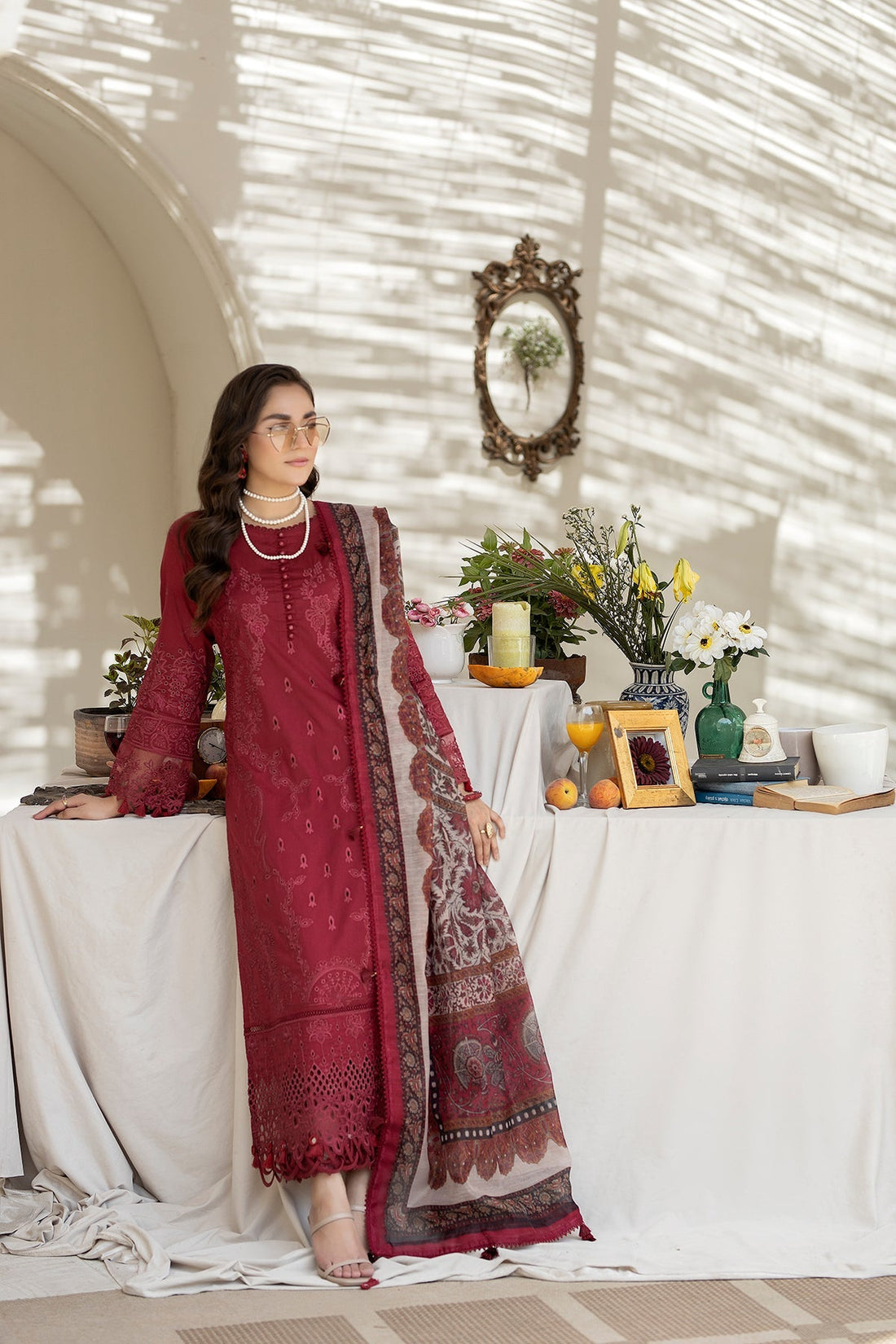 House of Nawab | Zora Luxury Lawn 24 | FAHM - Official House of Nawab stockist in UK - Sakeena London