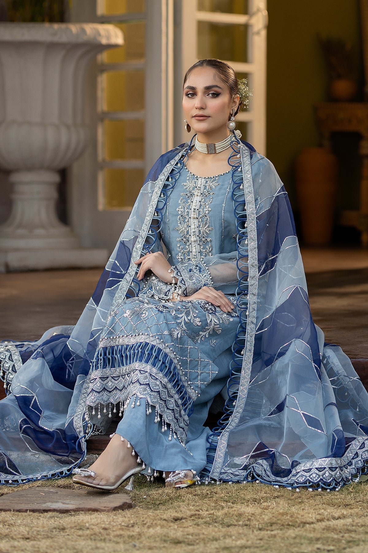 Raeesa Premium | Dehleez Formals | DL-1028 Khayali - Official Raeesa Premium stockist in UK - Sakeena London