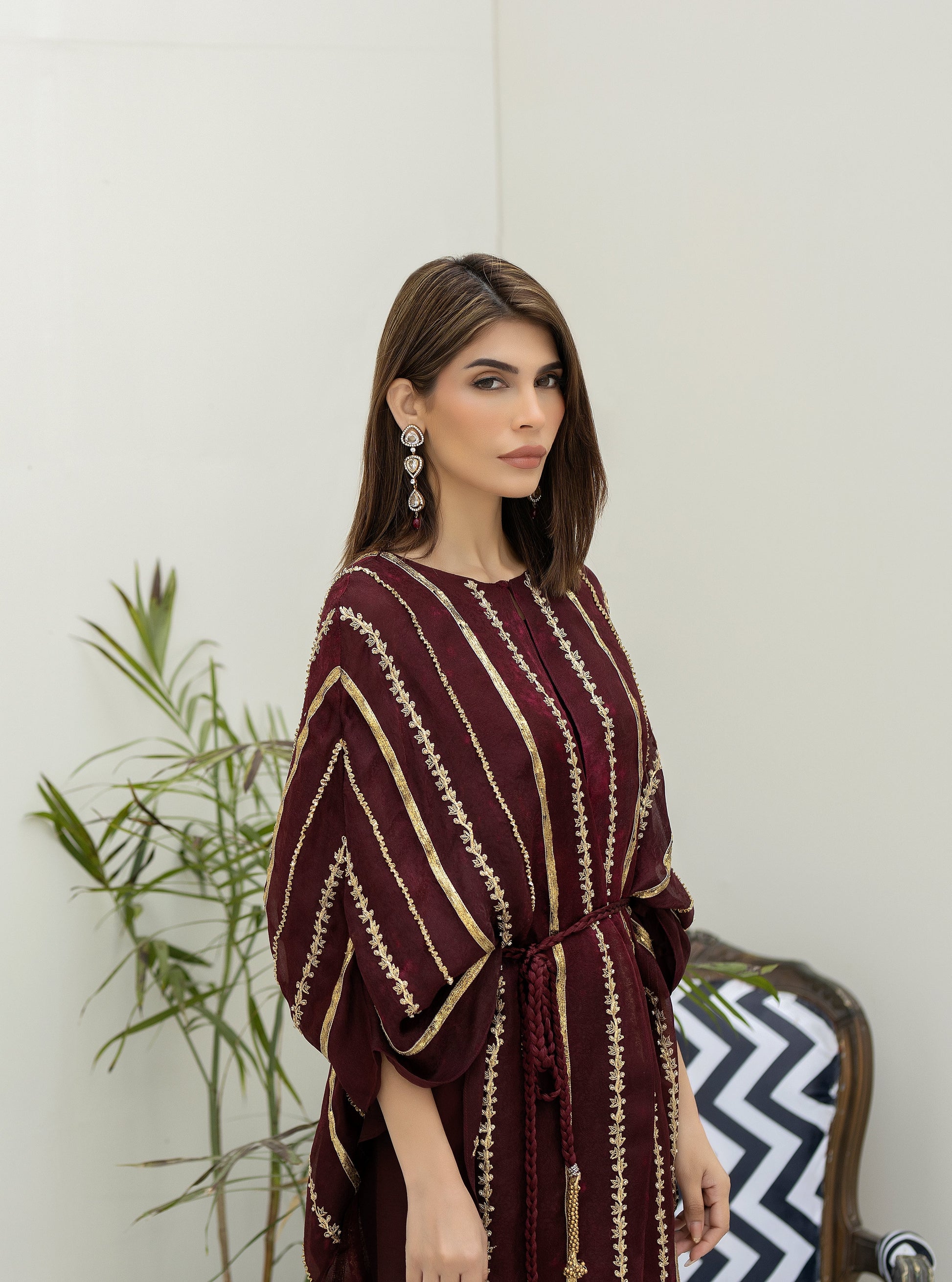 Purple haze Pret Studio | Noubahar Luxury Formals | Burgundy Love - Official Purple Haze stockist in UK - Sakeena London