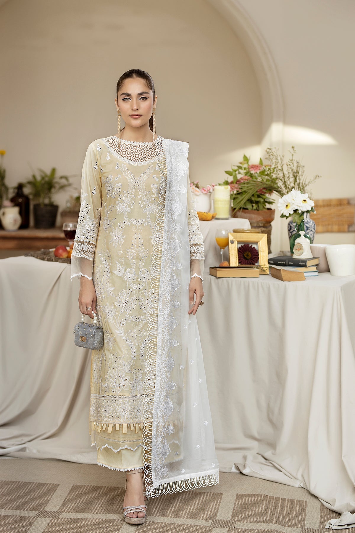 House of Nawab | Zora Luxury Lawn 24 | SAADAT - Official House of Nawab stockist in UK - Sakeena London