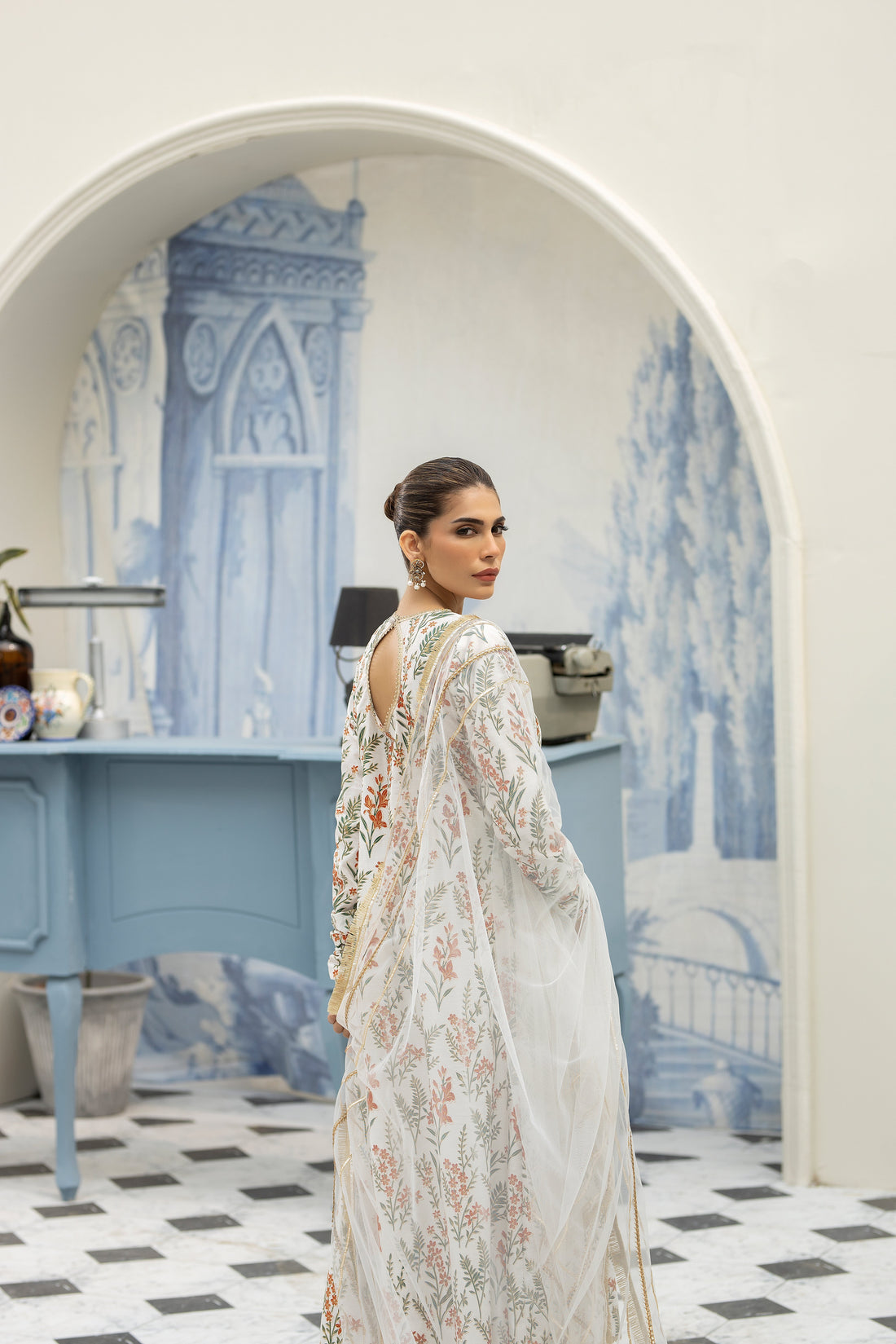 Purple haze Pret Studio | Noubahar Luxury Formals | Floral Anrakha - Official Purple Haze stockist in UK - Sakeena London