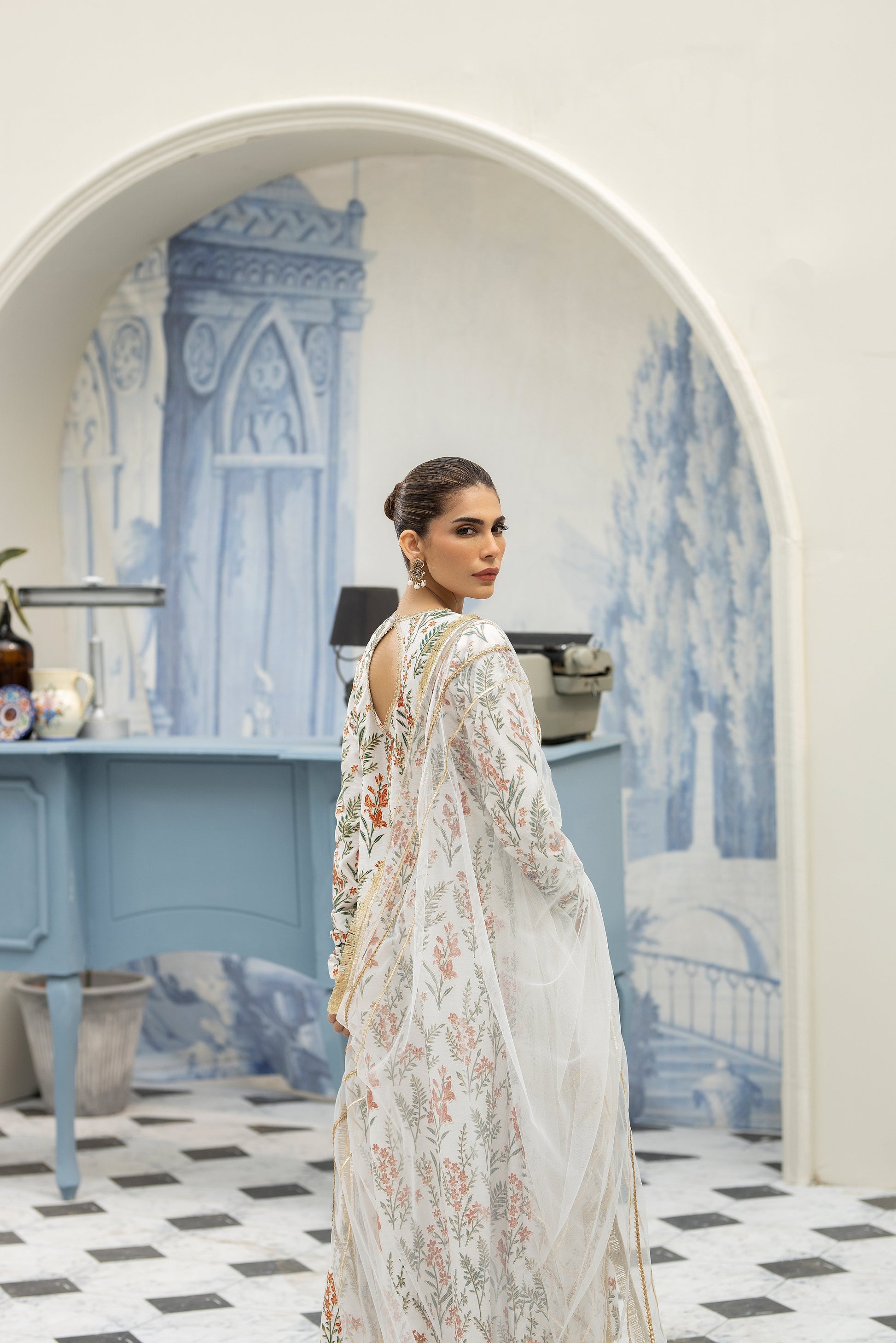 Purple haze Pret Studio | Noubahar Luxury Formals | Floral Anrakha - Official Purple Haze stockist in UK - Sakeena London