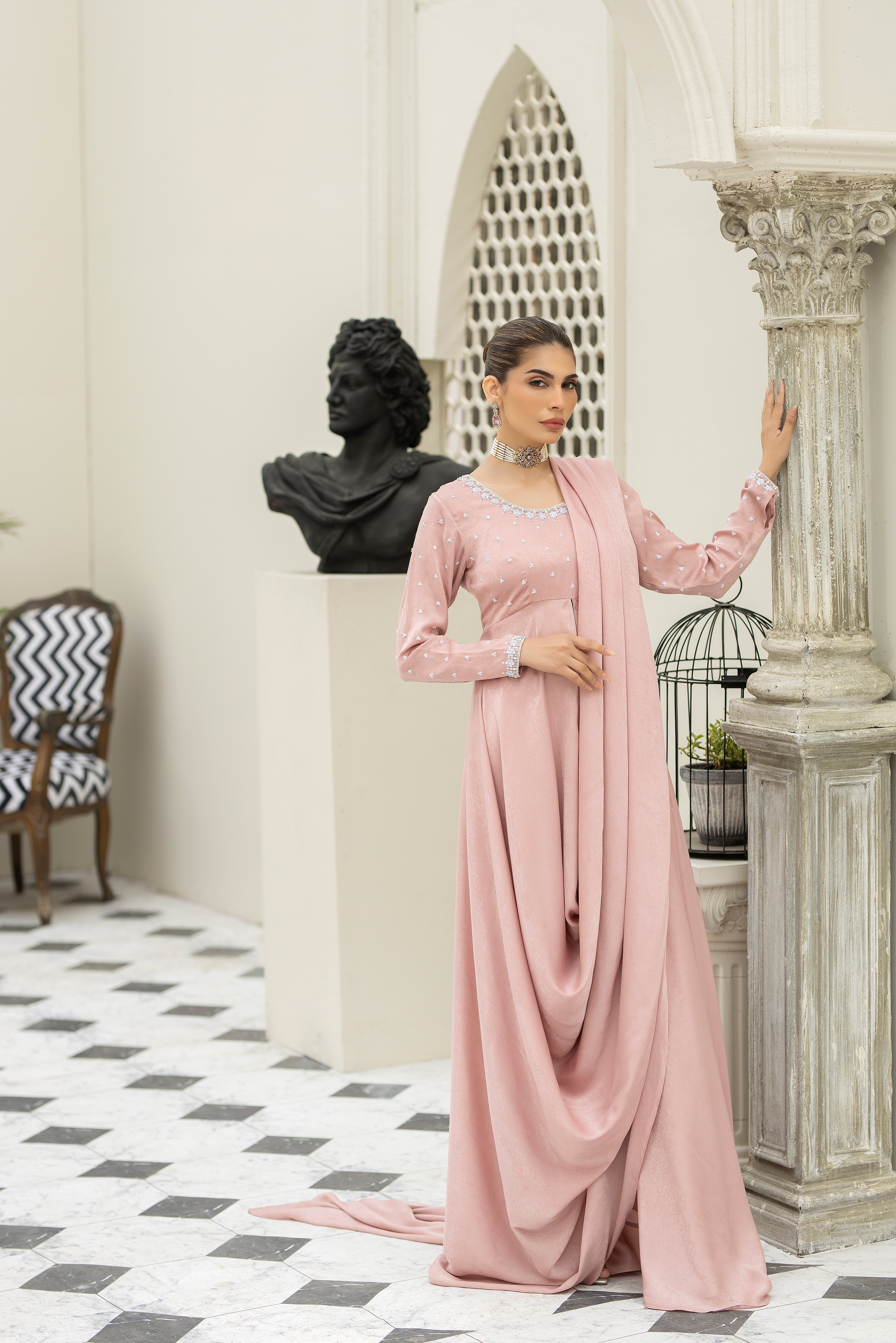 Purple haze Pret Studio | Noubahar Luxury Formals | Misty Rose - Official Purple Haze stockist in UK - Sakeena London