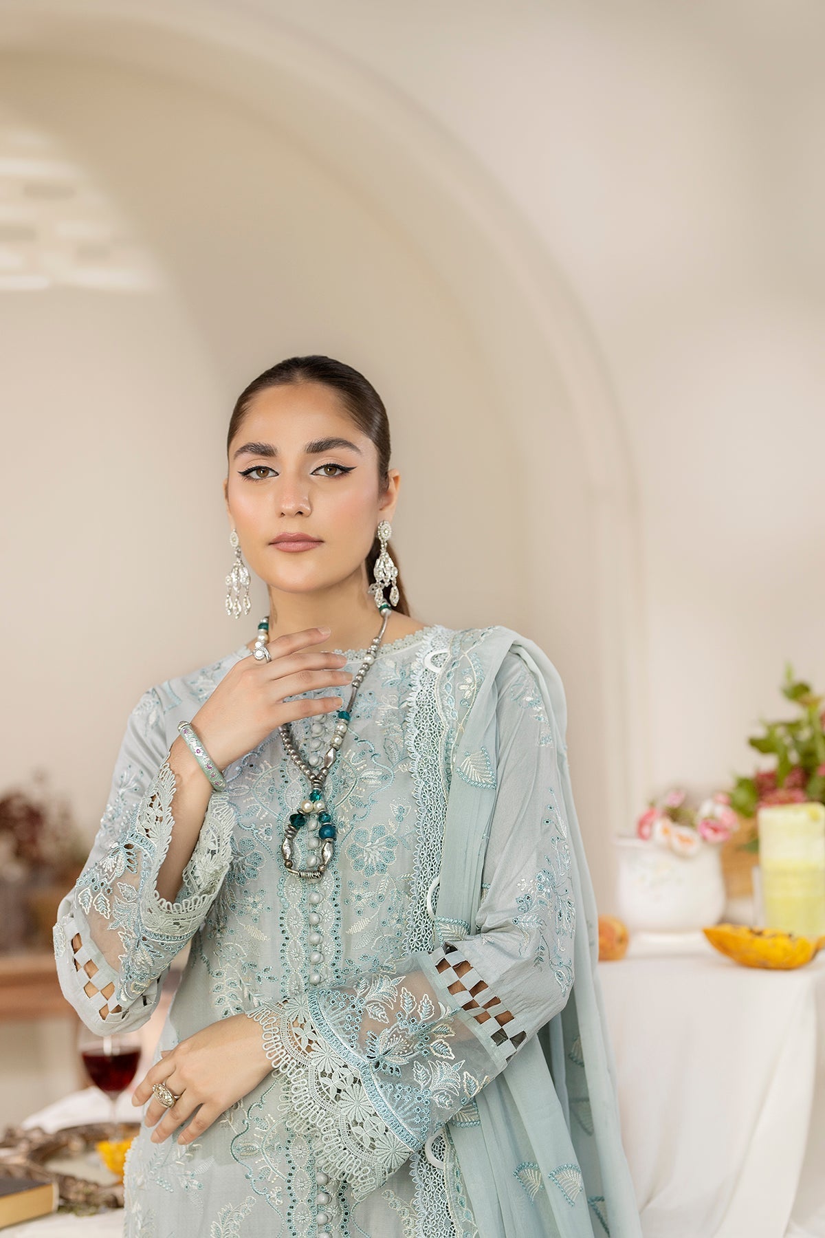 House of Nawab | Zora Luxury Lawn 24 | QAIS - Official House of Nawab stockist in UK - Sakeena London