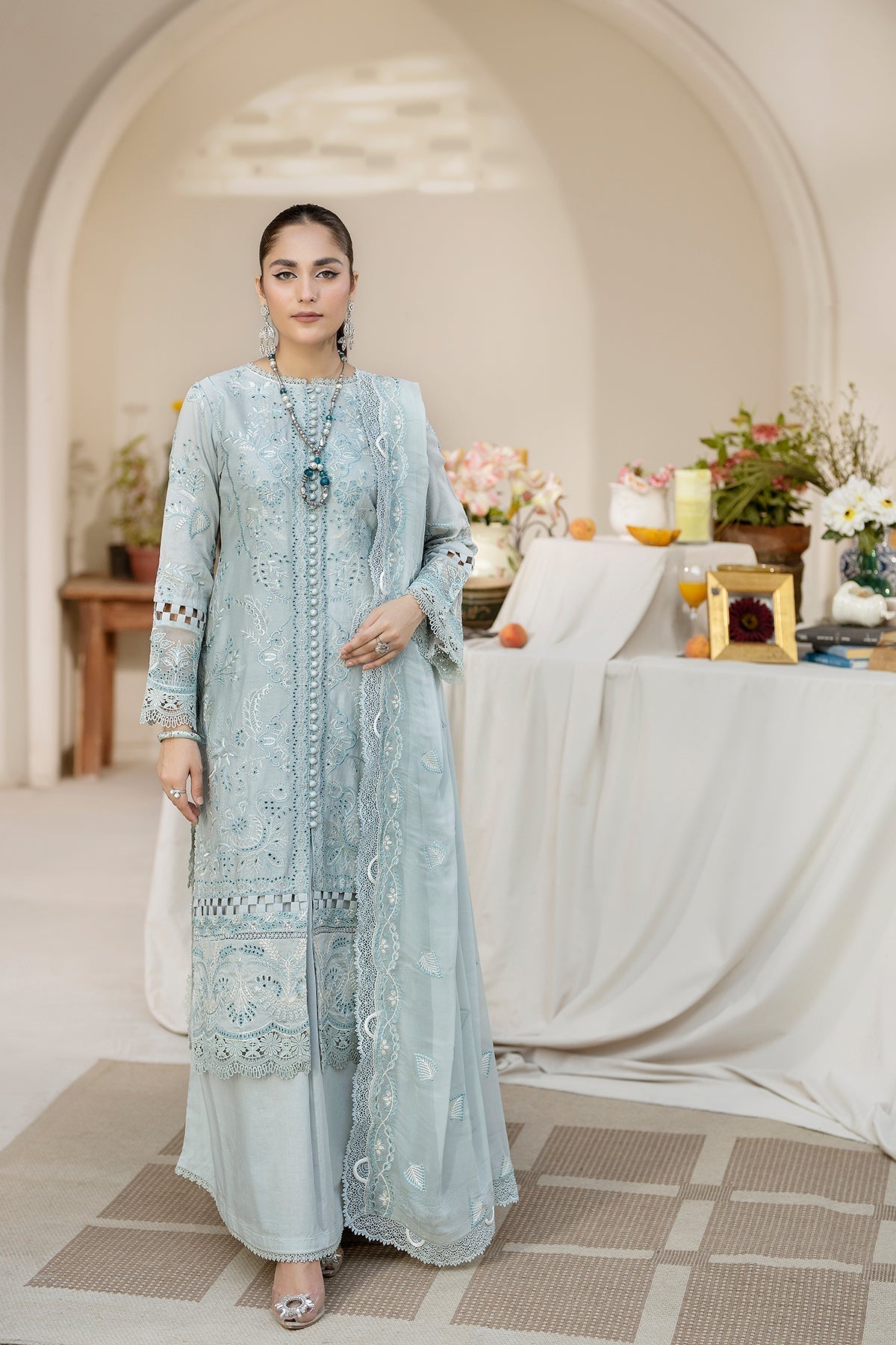 House of Nawab | Zora Luxury Lawn 24 | QAIS - Official House of Nawab stockist in UK - Sakeena London