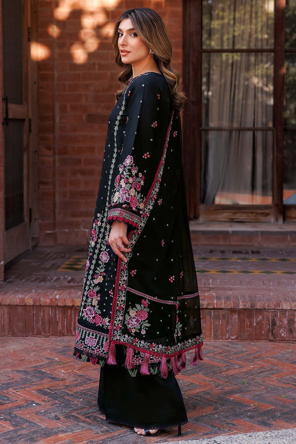 Farasha | Summer Weaves Embroidered Lawn | Ornate Noir - Official Farasha stockist in UK - Sakeena London