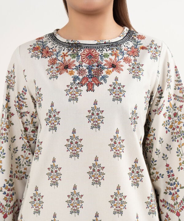 Sapphire | Fall Winter 25 | 3 Piece - Embroidered Cotton Suit 0PESG25V538B - Official Sapphire stockist in UK - Sakeena London