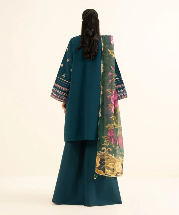 Sapphire | Fall Winter 25 | 3 Piece - Embroidered Dobby Suit 0PEST25V830B - Official Sapphire stockist in UK - Sakeena London