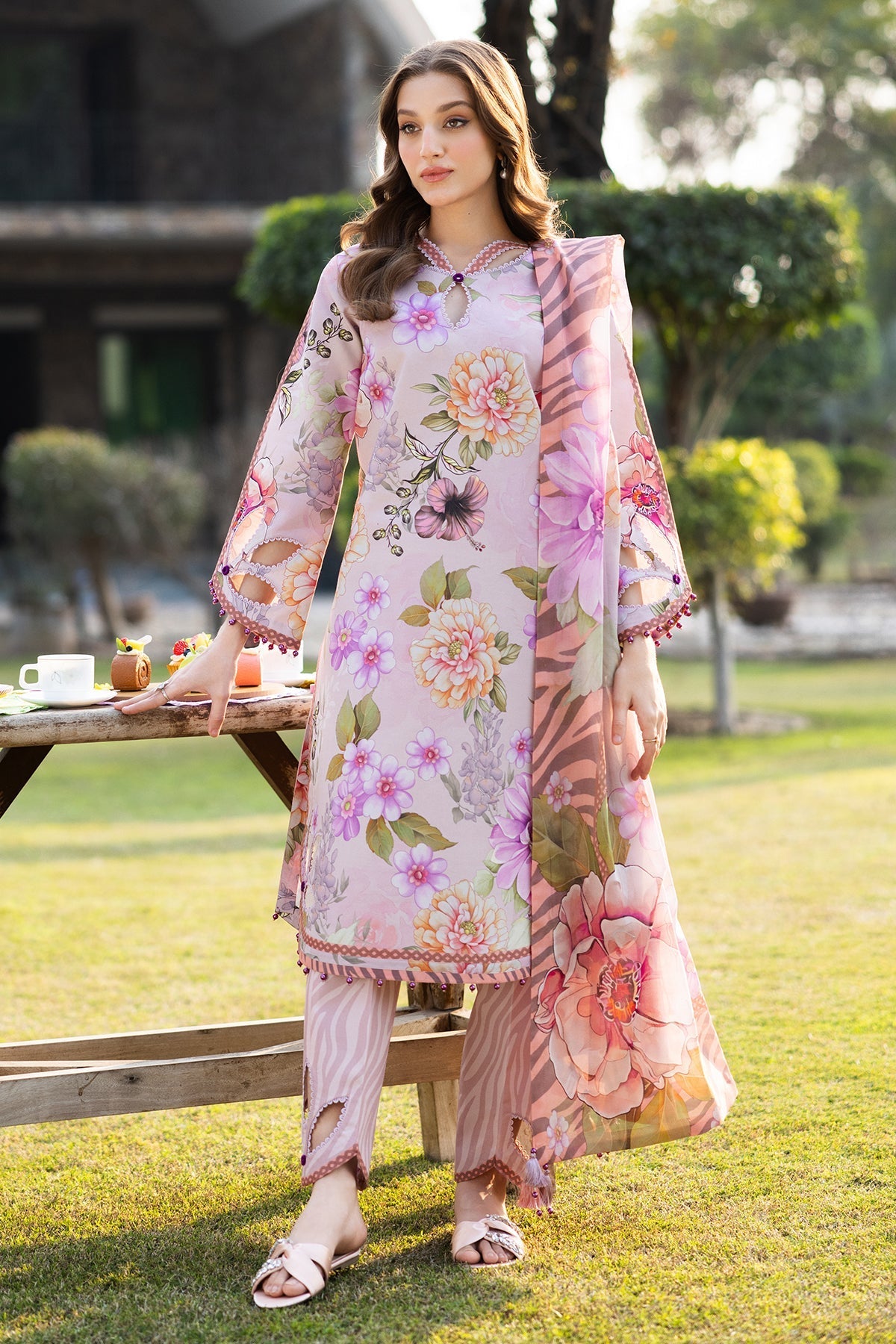 Alizeh | Sheen Lawn Prints 25 | AF-PL-6033-Tuscany - Official Alizeh stockist in UK - Sakeena London