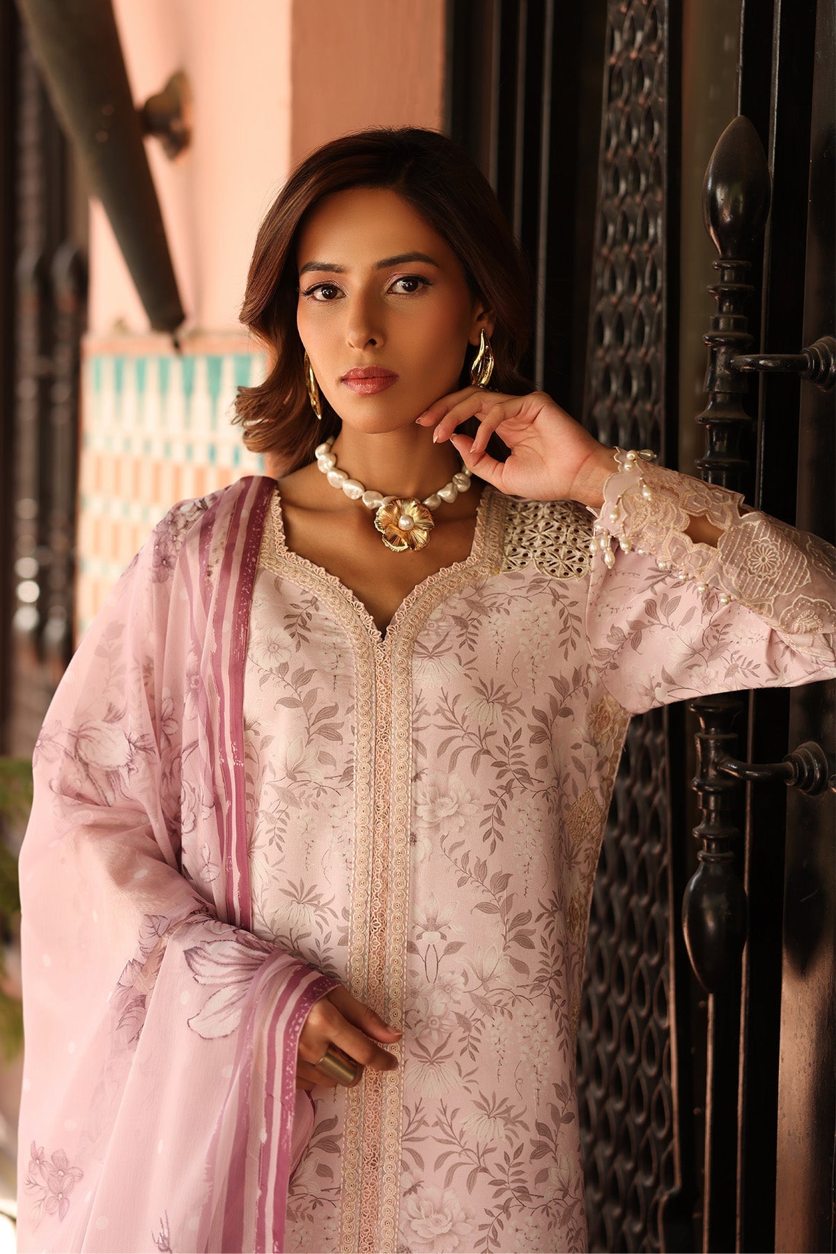 Alizeh | Embroidered Printed Festive Edit 25 | AF-EPL-7040-ARUNA - Official Alizeh stockist in UK - Sakeena London