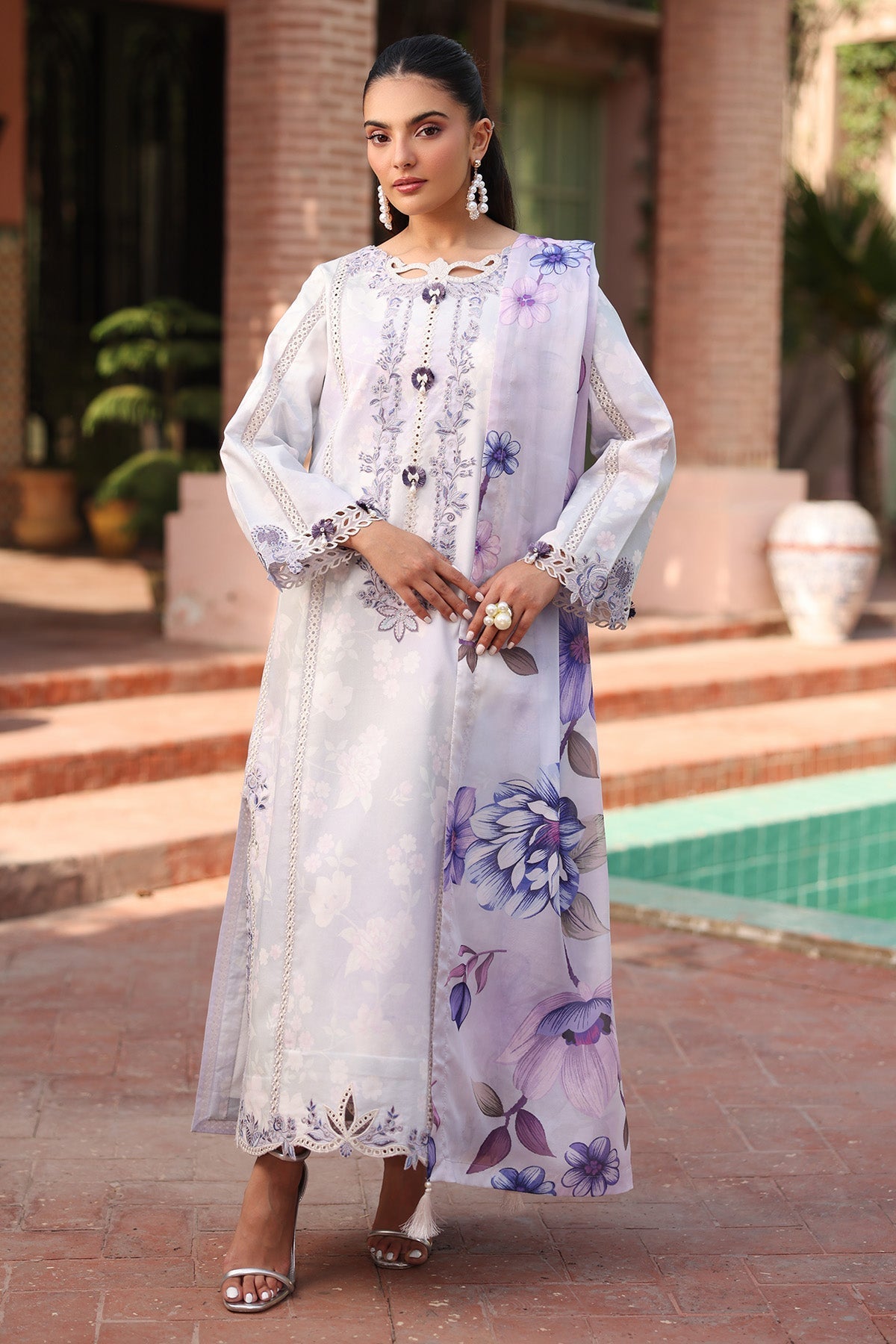 Alizeh | Embroidered Printed Festive Edit 25 | AF-EPL-7039-PRESTA - Official Alizeh stockist in UK - Sakeena London