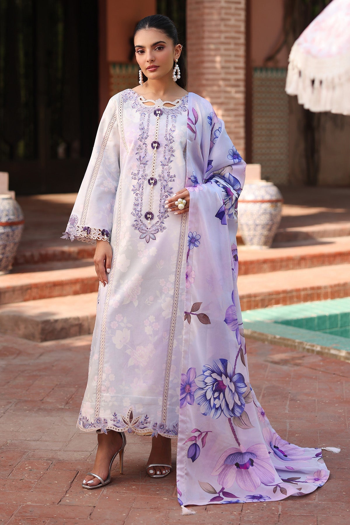 Alizeh | Embroidered Printed Festive Edit 25 | AF-EPL-7039-PRESTA - Official Alizeh stockist in UK - Sakeena London