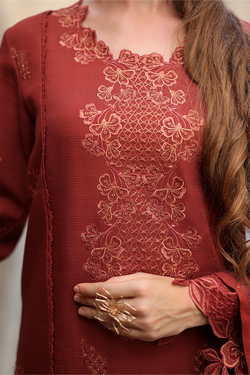 Rangrasiya | Carnation Luxury Shawl Edit | Cardamom - Official Rangrasiya stockist in UK - Sakeena London