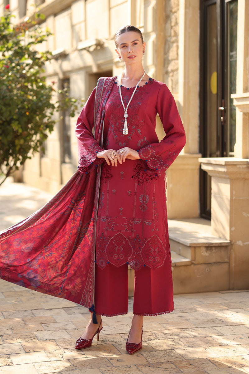 Rangrasiya | Carnation Luxury Shawl Edit | Mocha - Official Rangrasiya stockist in UK - Sakeena London