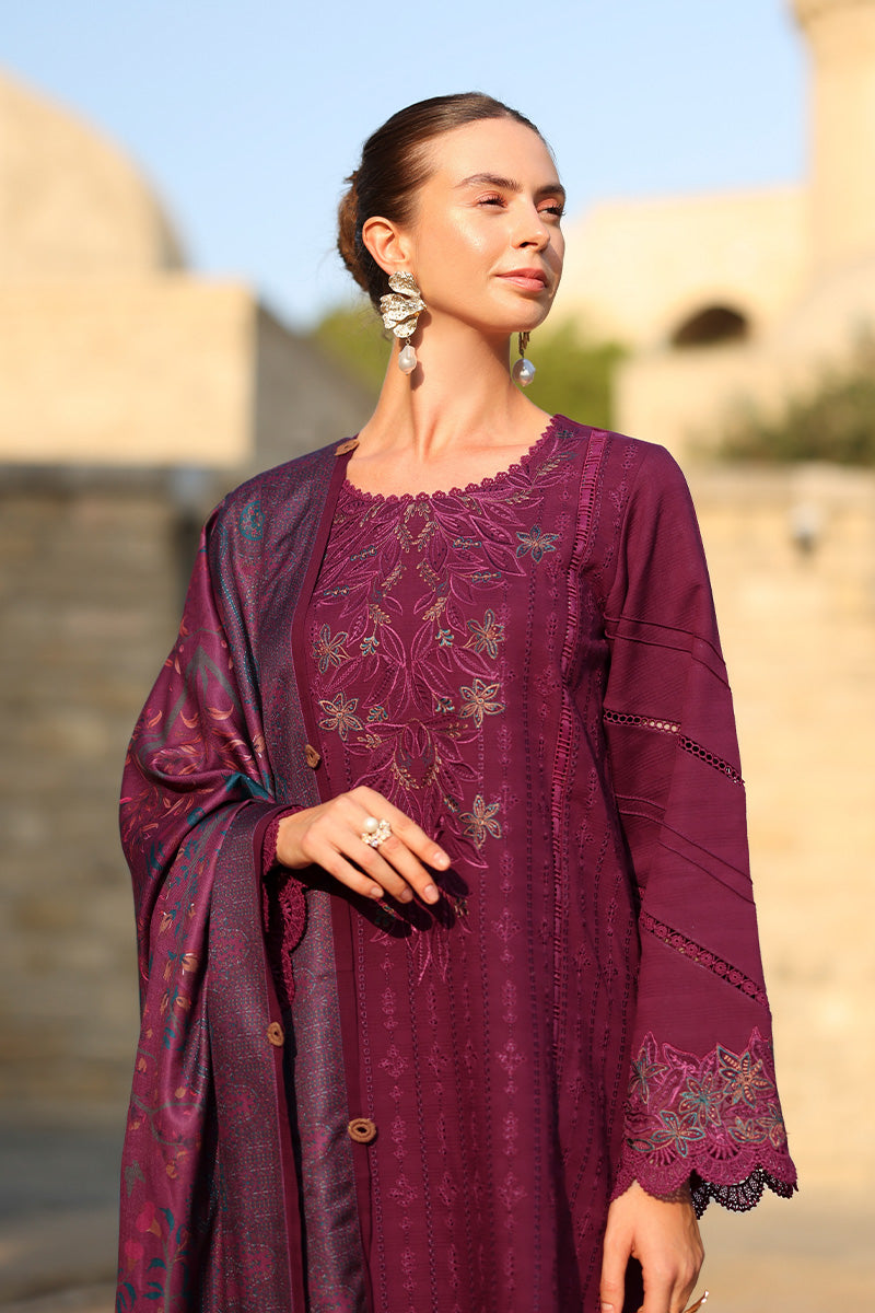 Rangrasiya | Carnation Luxury Shawl Edit | Espresso - Official Rangrasiya stockist in UK - Sakeena London