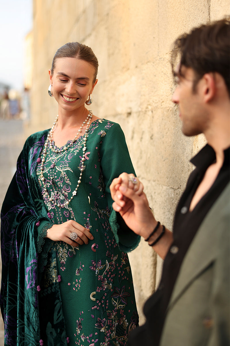 Rangrasiya | Carnation Luxury Shawl Edit | Matcha - Official Rangrasiya stockist in UK - Sakeena London