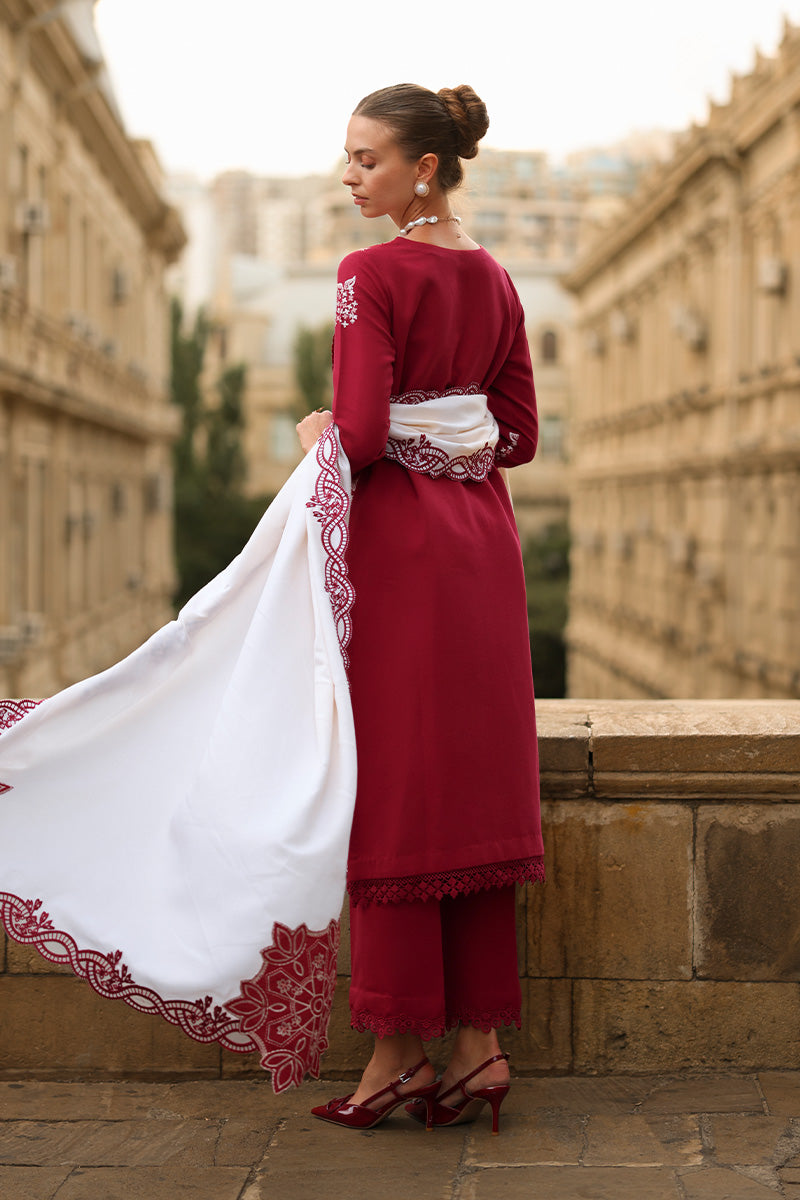 Rangrasiya | Carnation Luxury Shawl Edit | Rose - Official Rangrasiya stockist in UK - Sakeena London