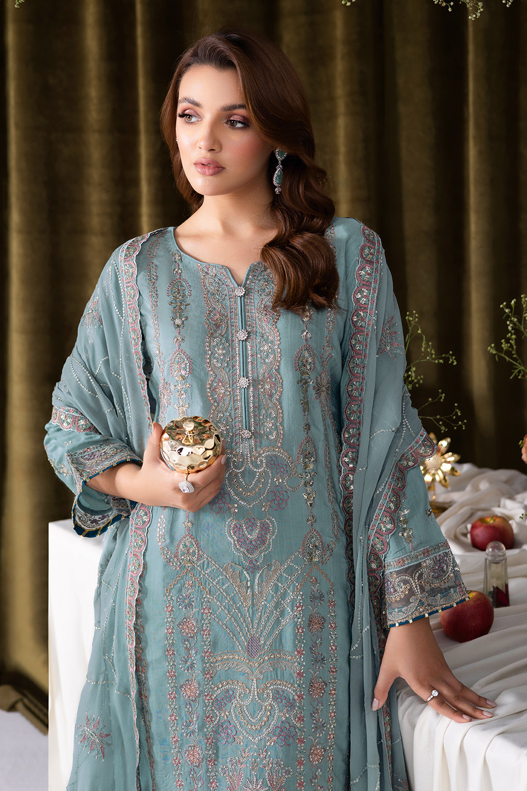 Ramsha | Aangan Luxury Raw silk | AA-109 - Official Ramsha stockist in UK - Sakeena London
