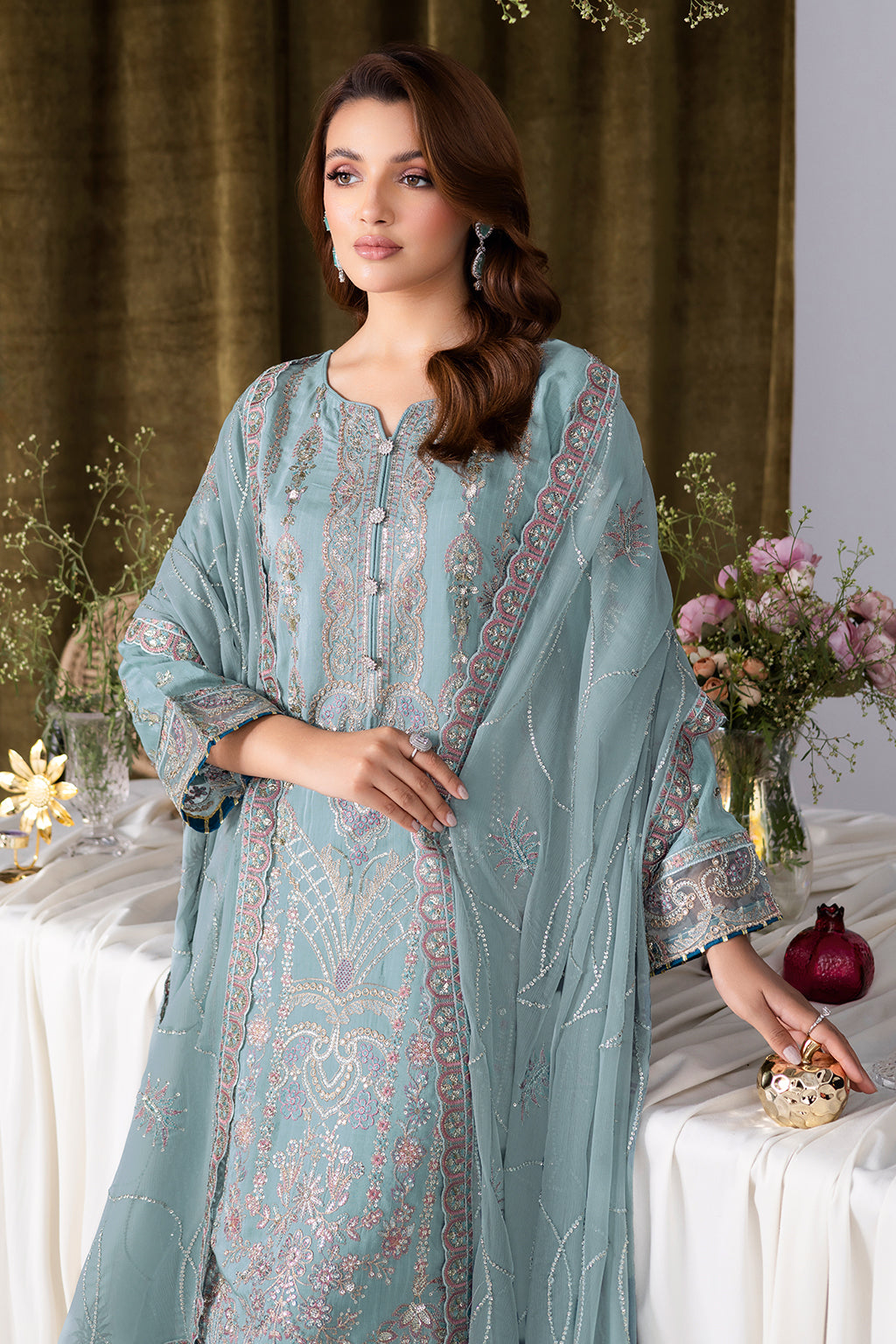 Ramsha | Aangan Luxury Raw silk | AA-109 - Official Ramsha stockist in UK - Sakeena London