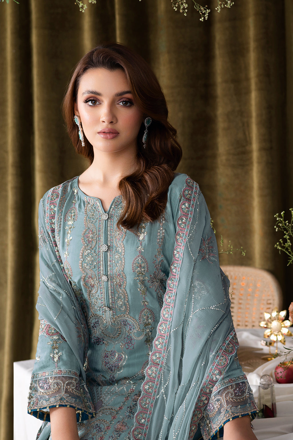 Ramsha | Aangan Luxury Raw silk | AA-109 - Official Ramsha stockist in UK - Sakeena London