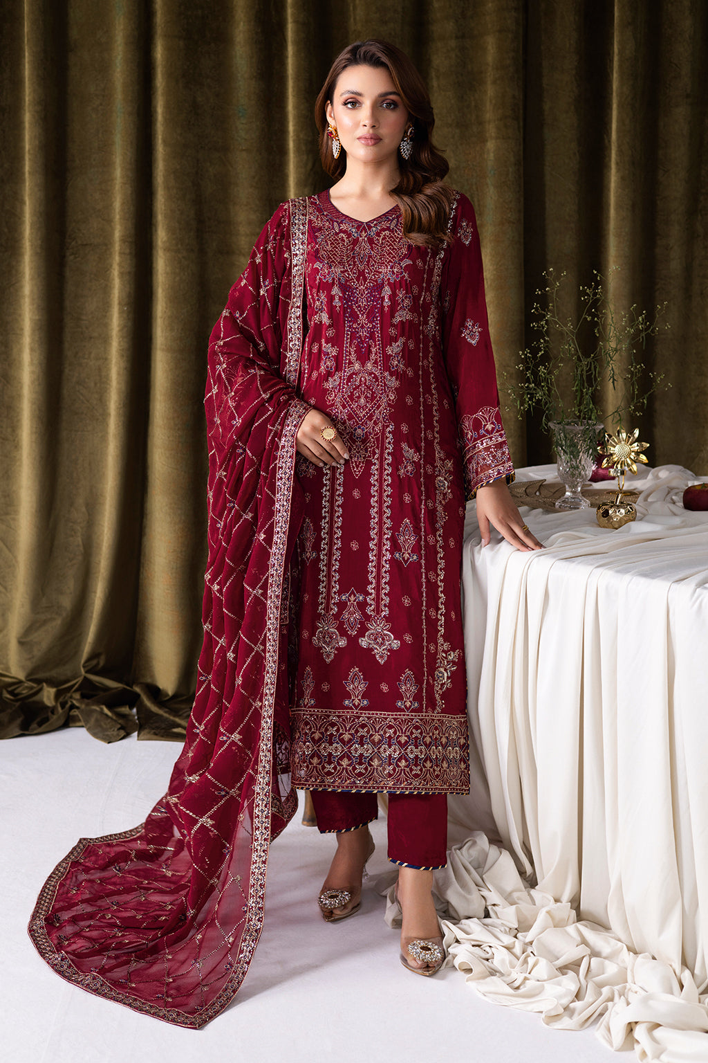 Ramsha | Aangan Luxury Raw silk | AA-101 - Official Ramsha stockist in UK - Sakeena London