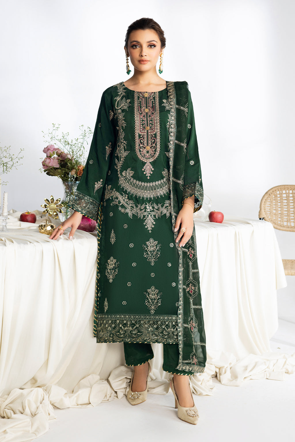 Ramsha | Aangan Luxury Raw silk | AA-107 - Official Ramsha stockist in UK - Sakeena London