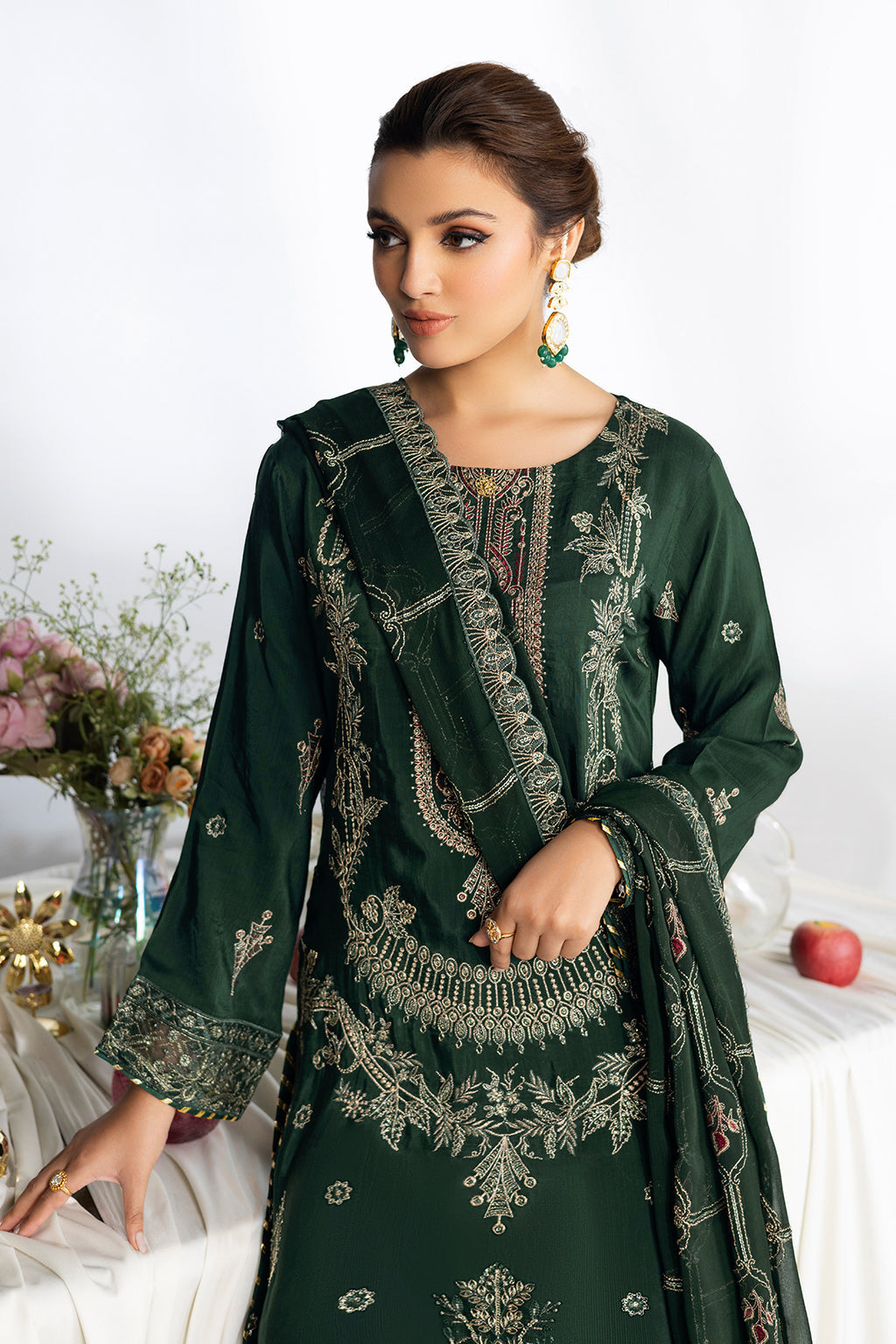 Ramsha | Aangan Luxury Raw silk | AA-107 - Official Ramsha stockist in UK - Sakeena London
