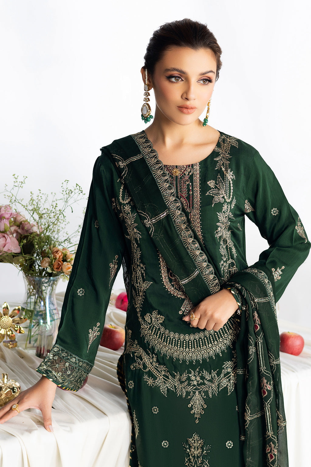 Ramsha | Aangan Luxury Raw silk | AA-107 - Official Ramsha stockist in UK - Sakeena London