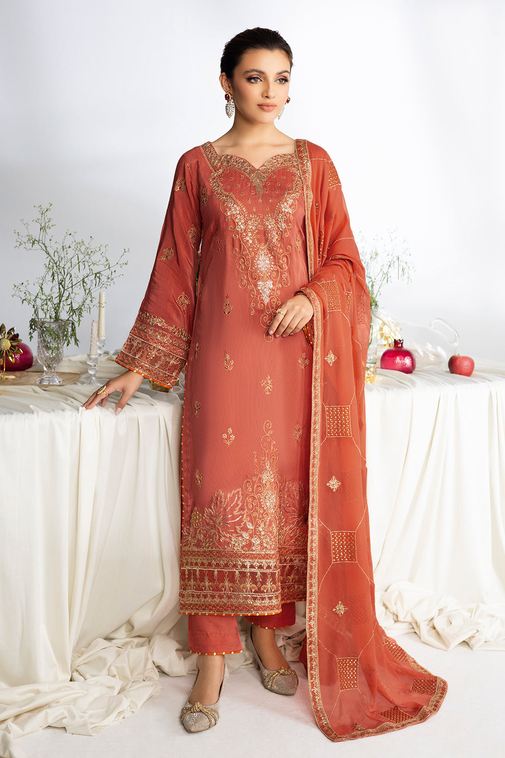 Ramsha | Aangan Luxury Raw silk | AA-205 - Official Ramsha stockist in UK - Sakeena London
