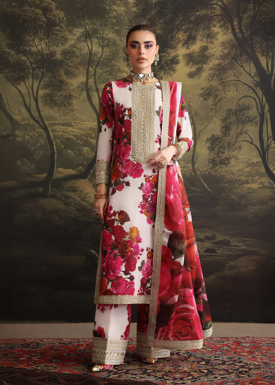 Humjoli | Rehana Luxury Collection | WHITE SHINE - Official Humjoli stockist in UK - Sakeena London