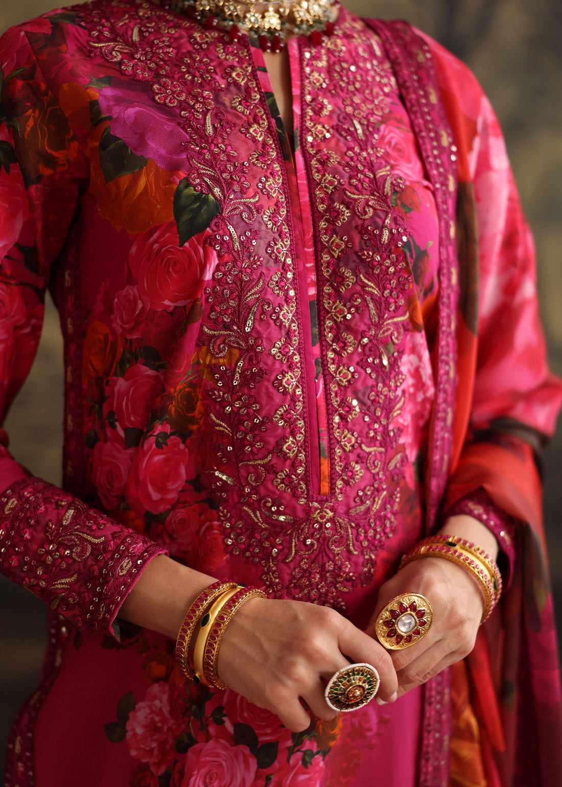 Humjoli | Rehana Luxury Collection | PINK ROSE - Official Humjoli stockist in UK - Sakeena London