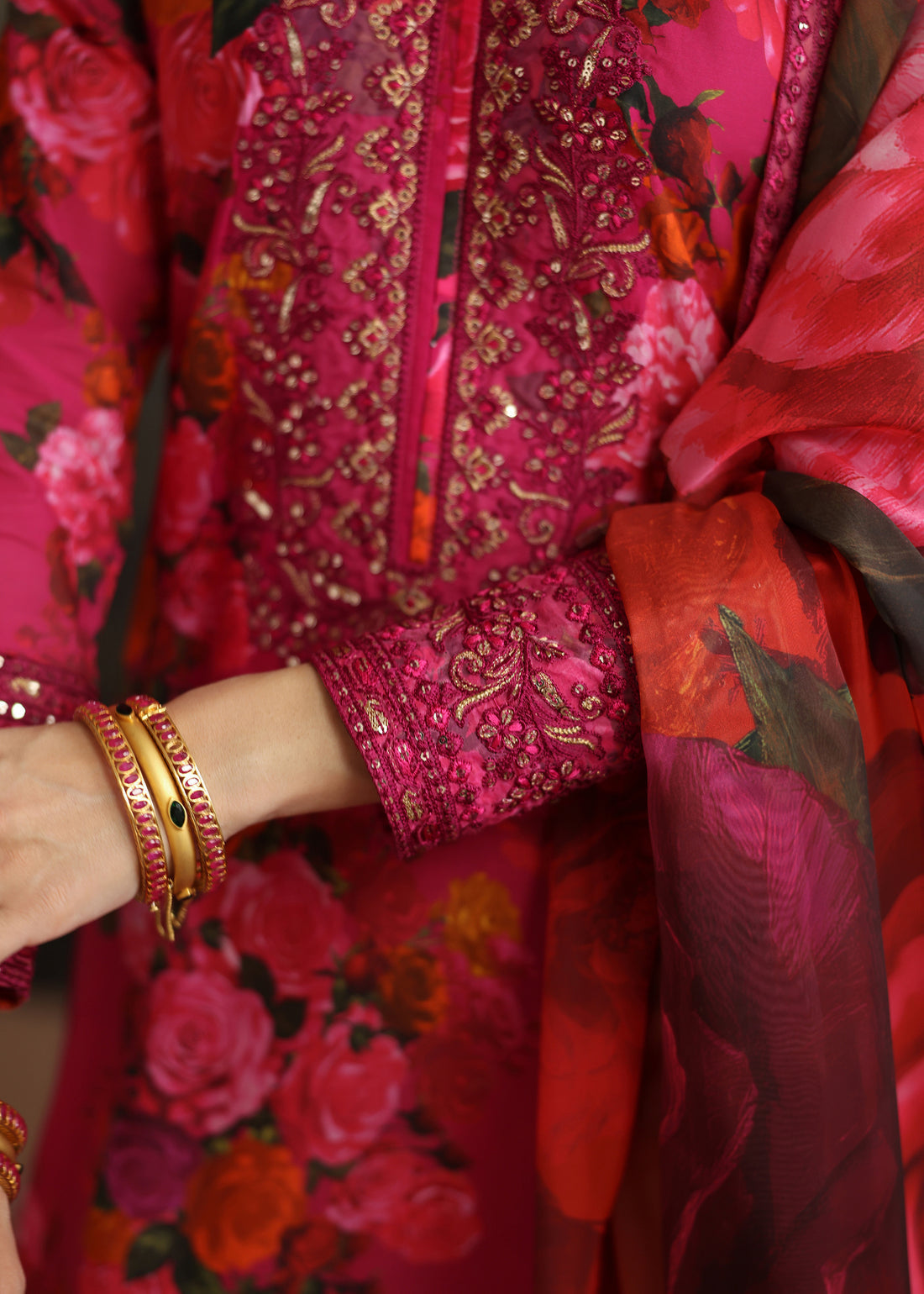 Humjoli | Rehana Luxury Collection | PINK ROSE - Official Humjoli stockist in UK - Sakeena London