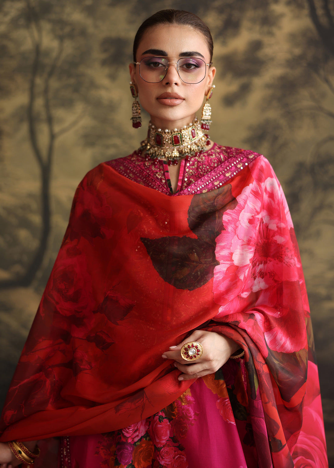 Humjoli | Rehana Luxury Collection | PINK ROSE - Official Humjoli stockist in UK - Sakeena London