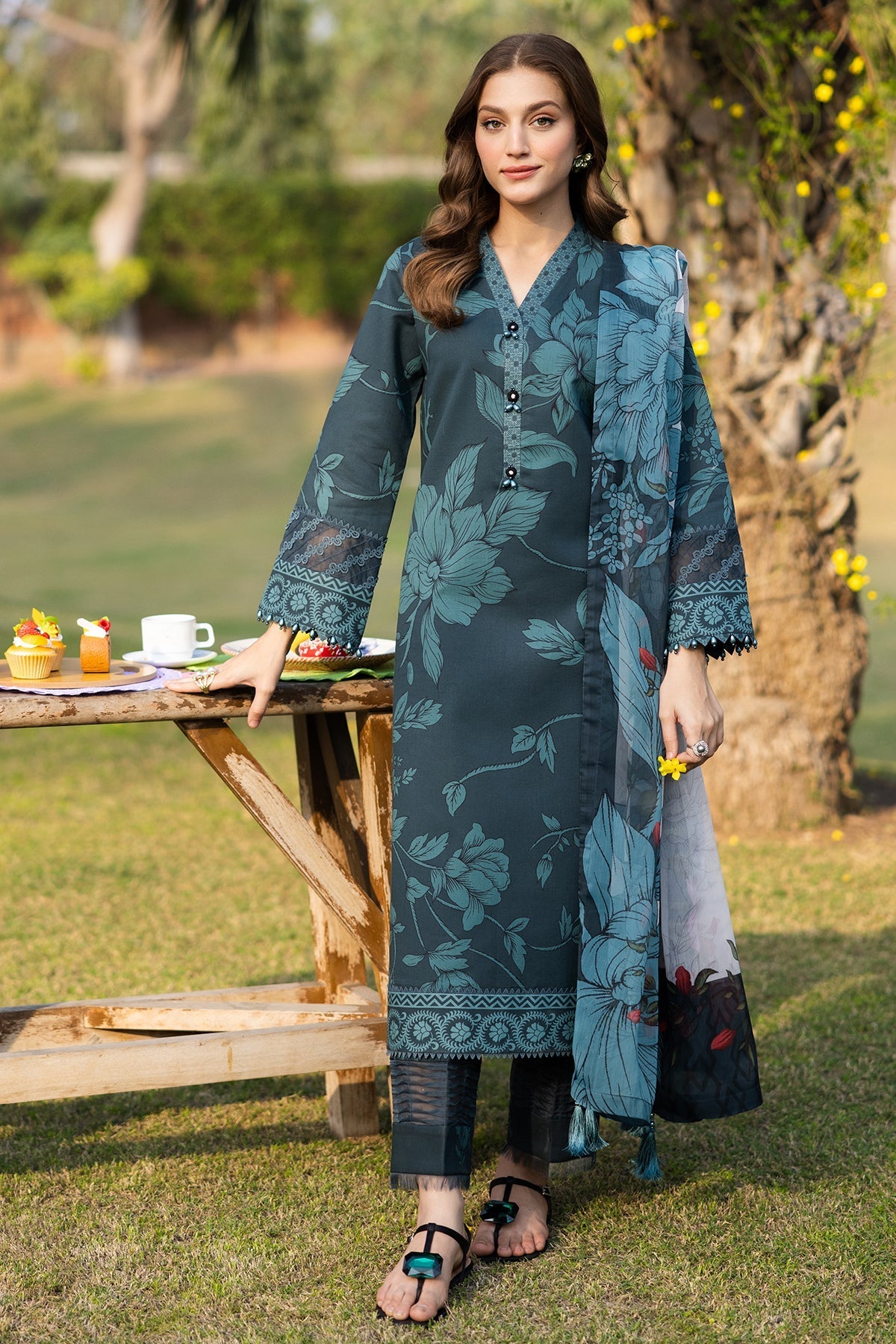 Alizeh | Sheen Lawn Prints 25 | AF-PL-6035-Nigella - Official Alizeh stockist in UK - Sakeena London