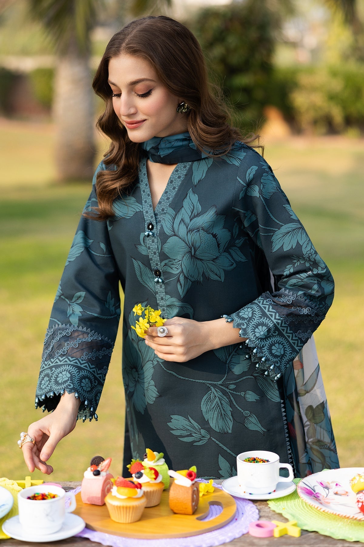 Alizeh | Sheen Lawn Prints 25 | AF-PL-6035-Nigella - Official Alizeh stockist in UK - Sakeena London