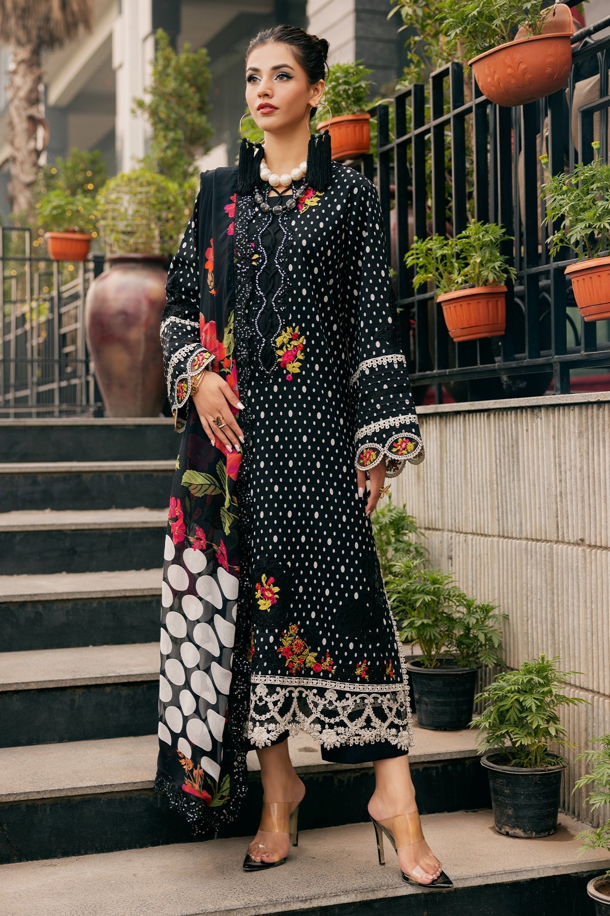 Charizma | Swiss Miss Voil Collection | CSM5-01 - Official Charizma stockist in UK - Sakeena London