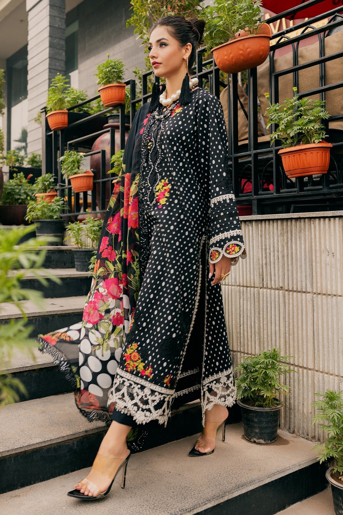 Charizma | Swiss Miss Voil Collection | CSM5-01 - Official Charizma stockist in UK - Sakeena London