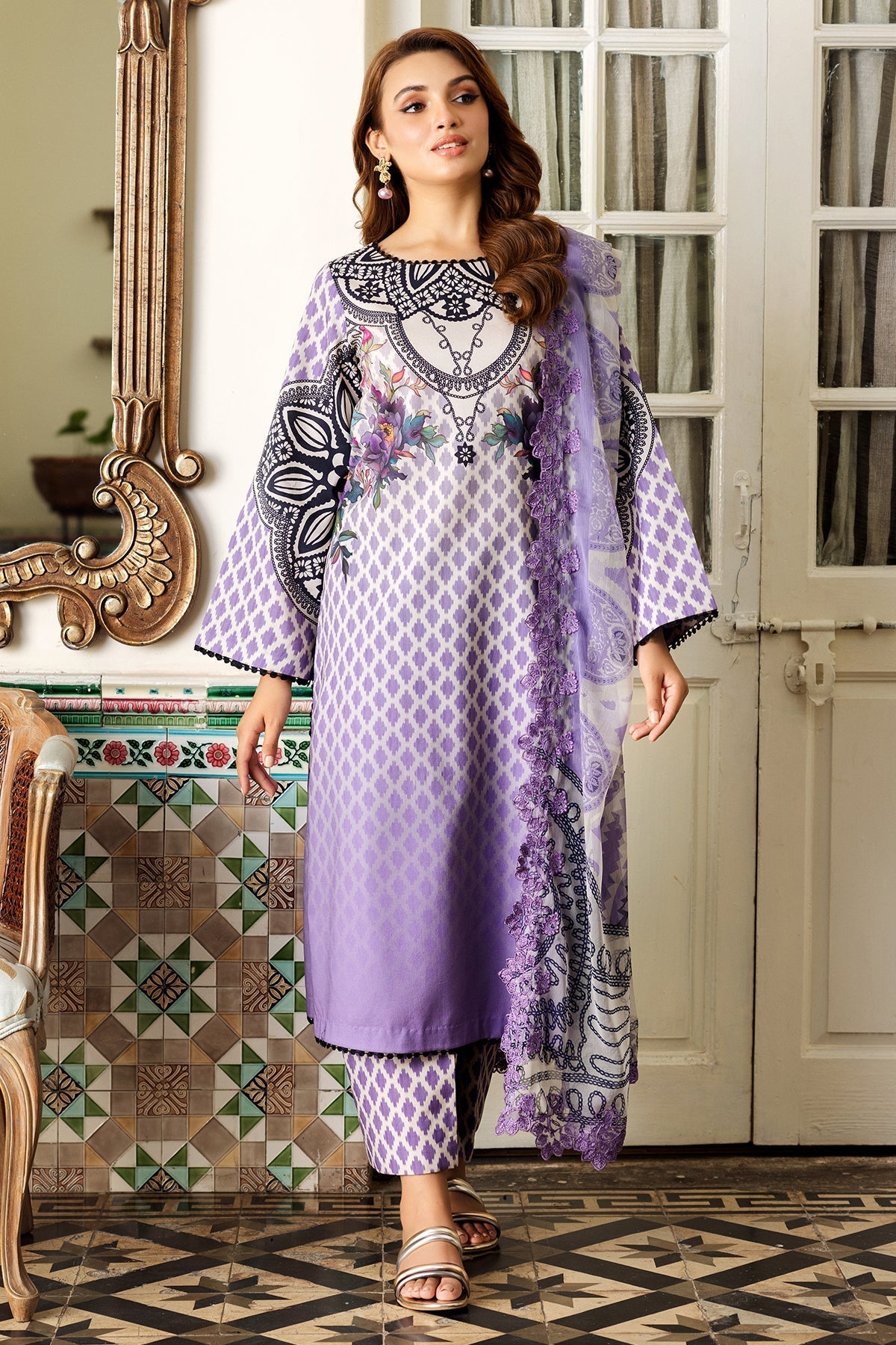 Charizma | Lawn Collection 24 | AS4-55 - Official Charizma stockist in UK - Sakeena London