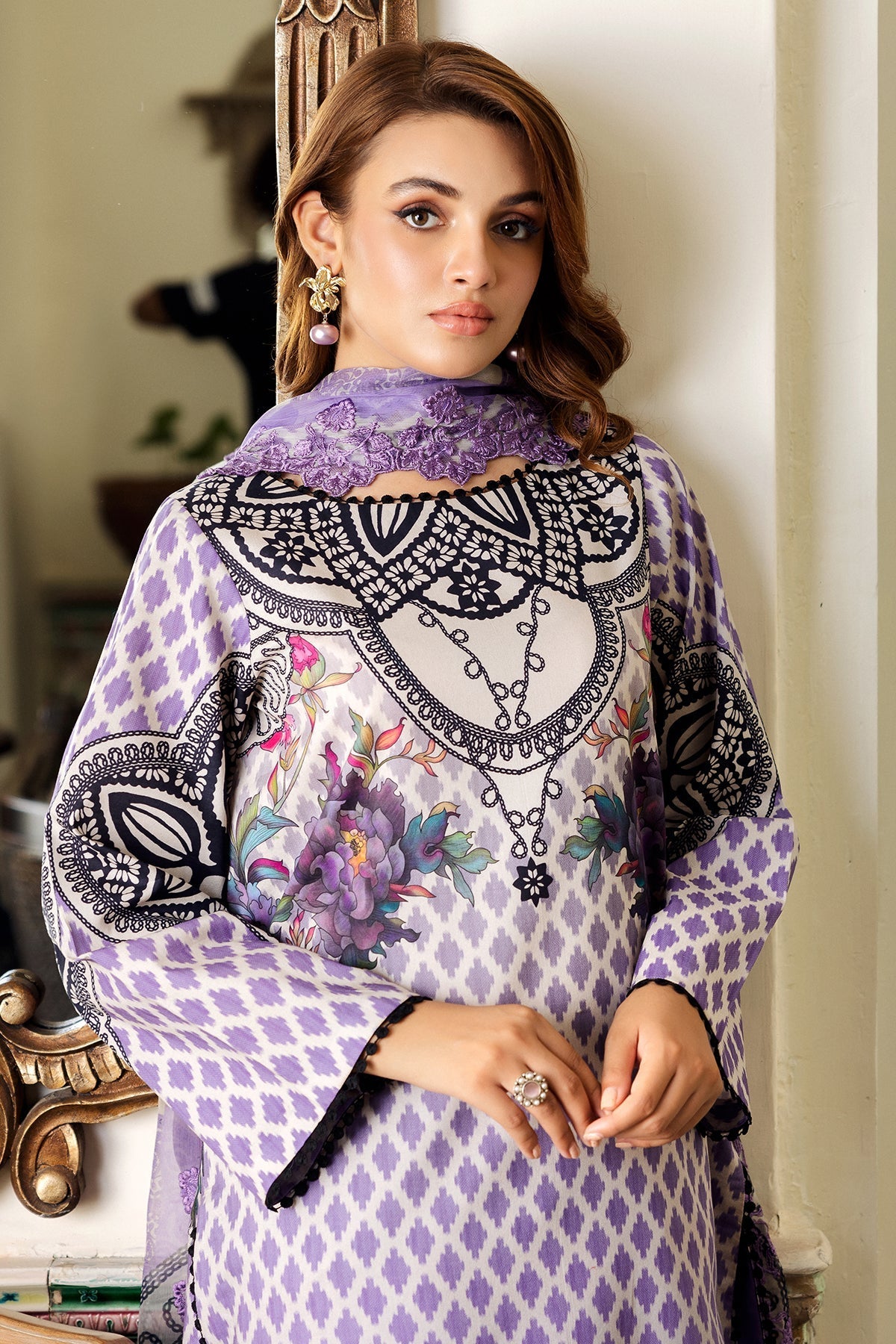 Charizma | Lawn Collection 24 | AS4-55 - Official Charizma stockist in UK - Sakeena London