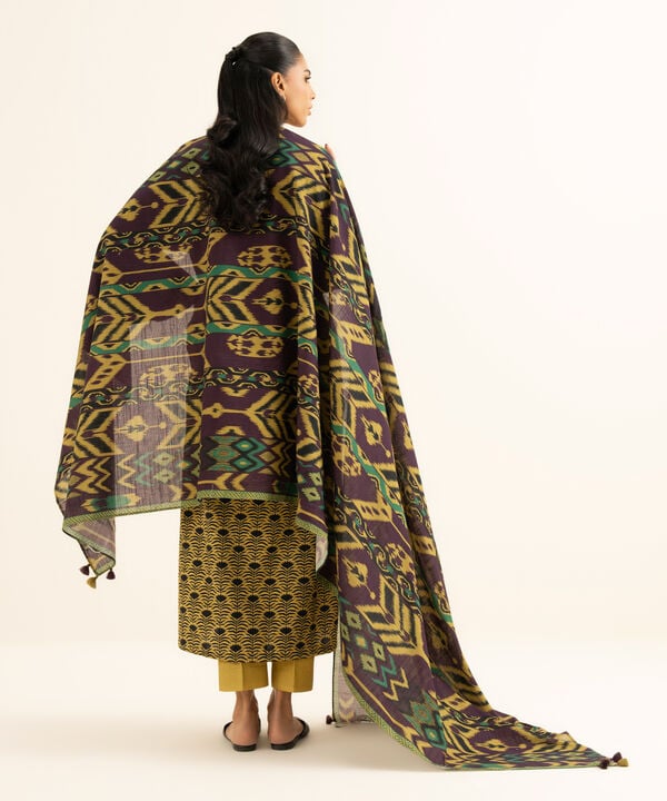 Sapphire | Fall Winter 25 | 3 Piece - Printed Khaddar Suit 0U3PDD25V811 - Official Sapphire stockist in UK - Sakeena London