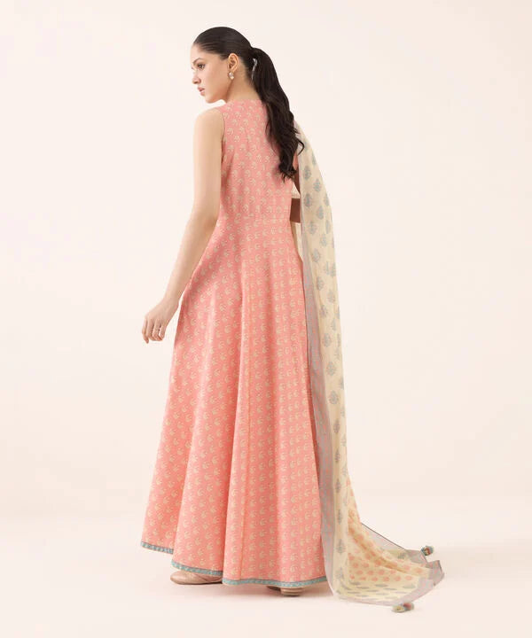 Sapphire | Fall Winter 25 | 3 Piece - Printed Light Linen Suit 0U3PDY25V642 - Official Sapphire stockist in UK - Sakeena London