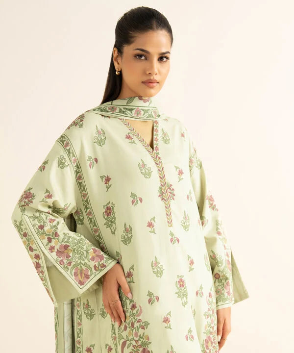 Sapphire | Fall Winter 25 | 3 Piece - Printed Linen Suit 0U3PDY25V823 - Official Sapphire stockist in UK - Sakeena London