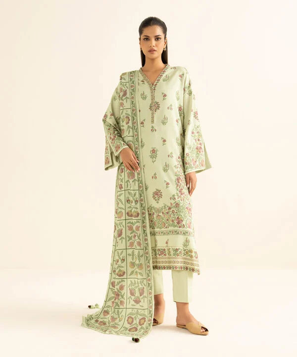Sapphire | Fall Winter 25 | 3 Piece - Printed Linen Suit 0U3PDY25V823 - Official Sapphire stockist in UK - Sakeena London