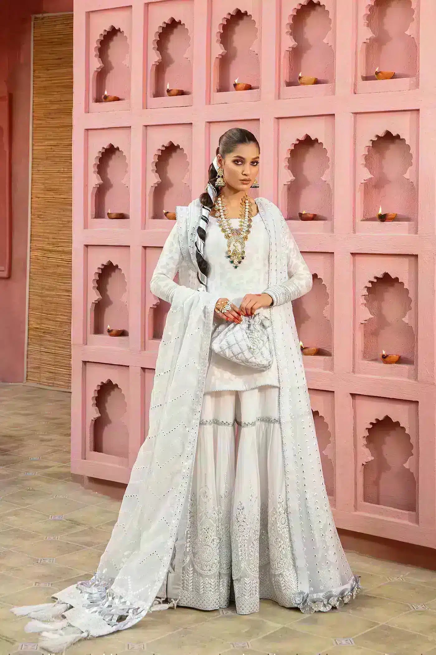 Nilofer Shahid | Nur e Subh Formals | Chandni - Official Nilofer Shahid stockist in UK - Sakeena London